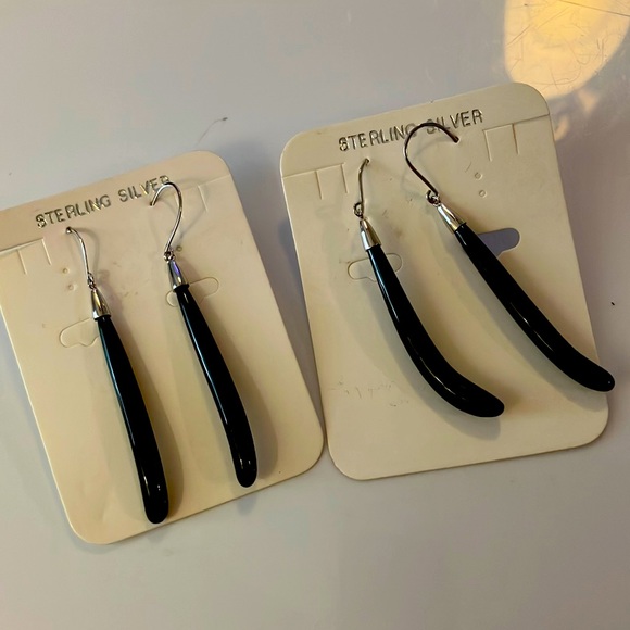 Two new beautiful pairs of pierced sterling silver dangle earrings, Jewelry! - Picture 1 of 1